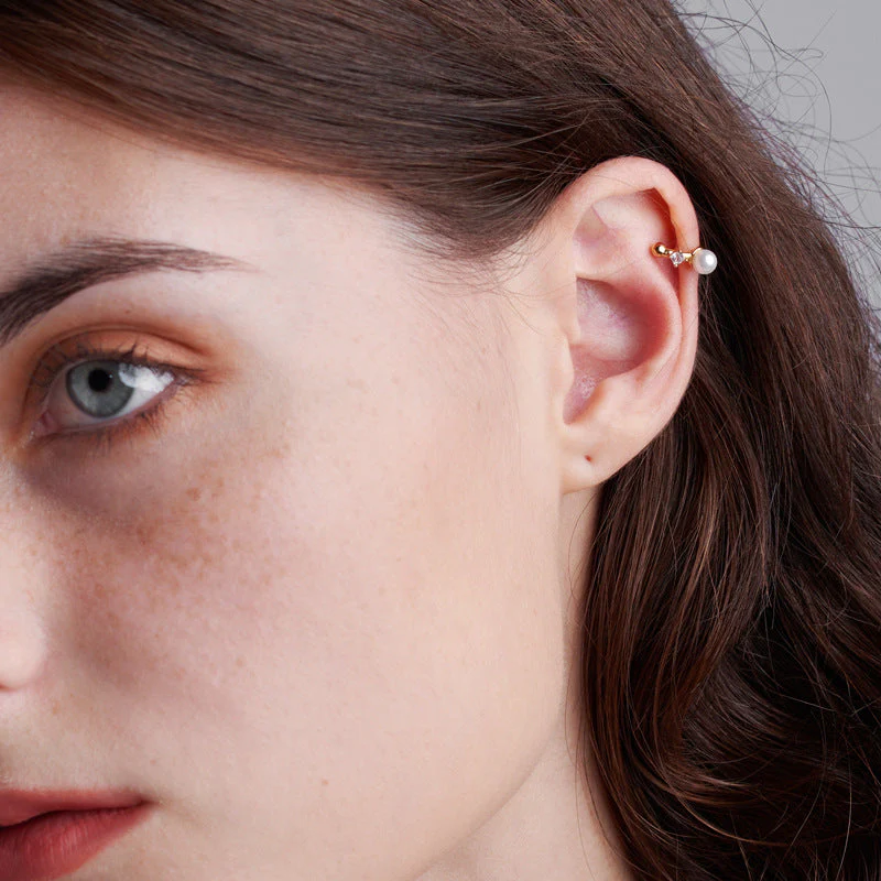 Pearl Ear Cuff No Pierce Earrings