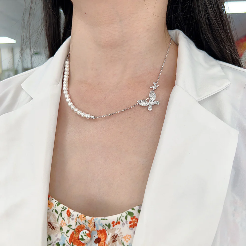 Double Butterfly Necklace