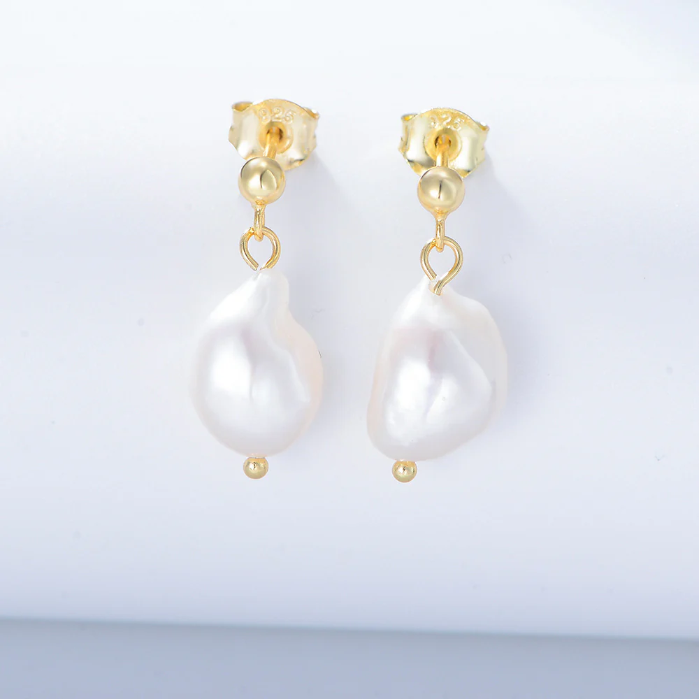 Baroque Pearl Drop Earrings