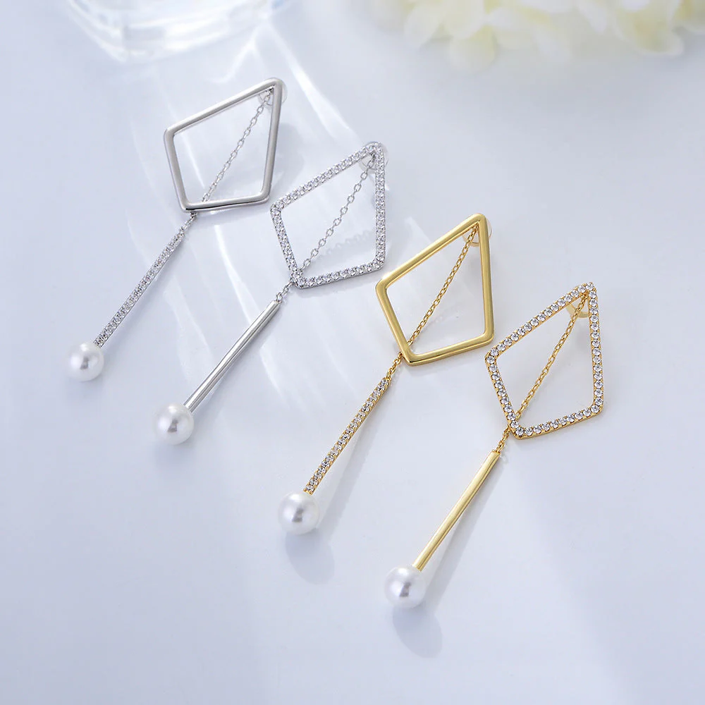 Geometric Rhombus Earrings