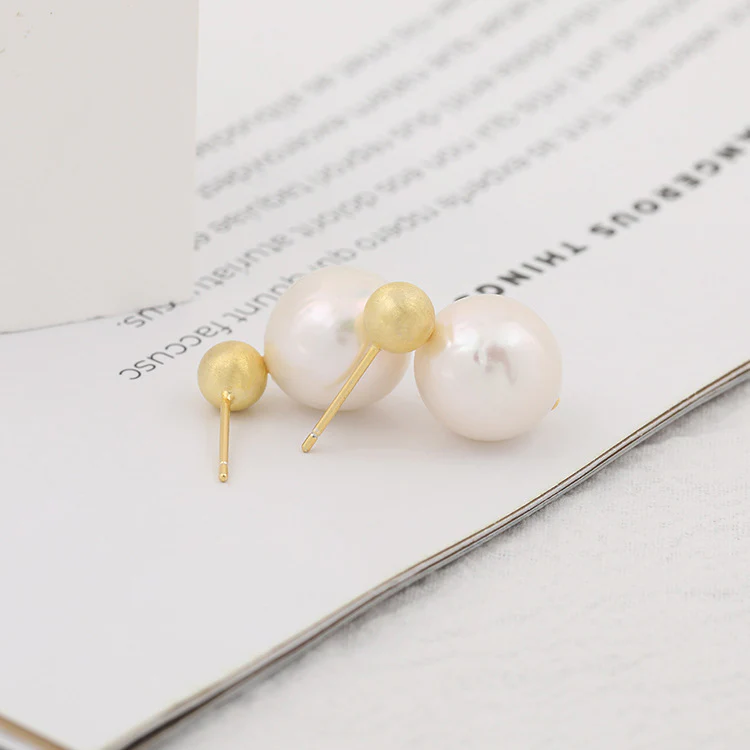 Chic Minimalist Pearl Stud Earrings