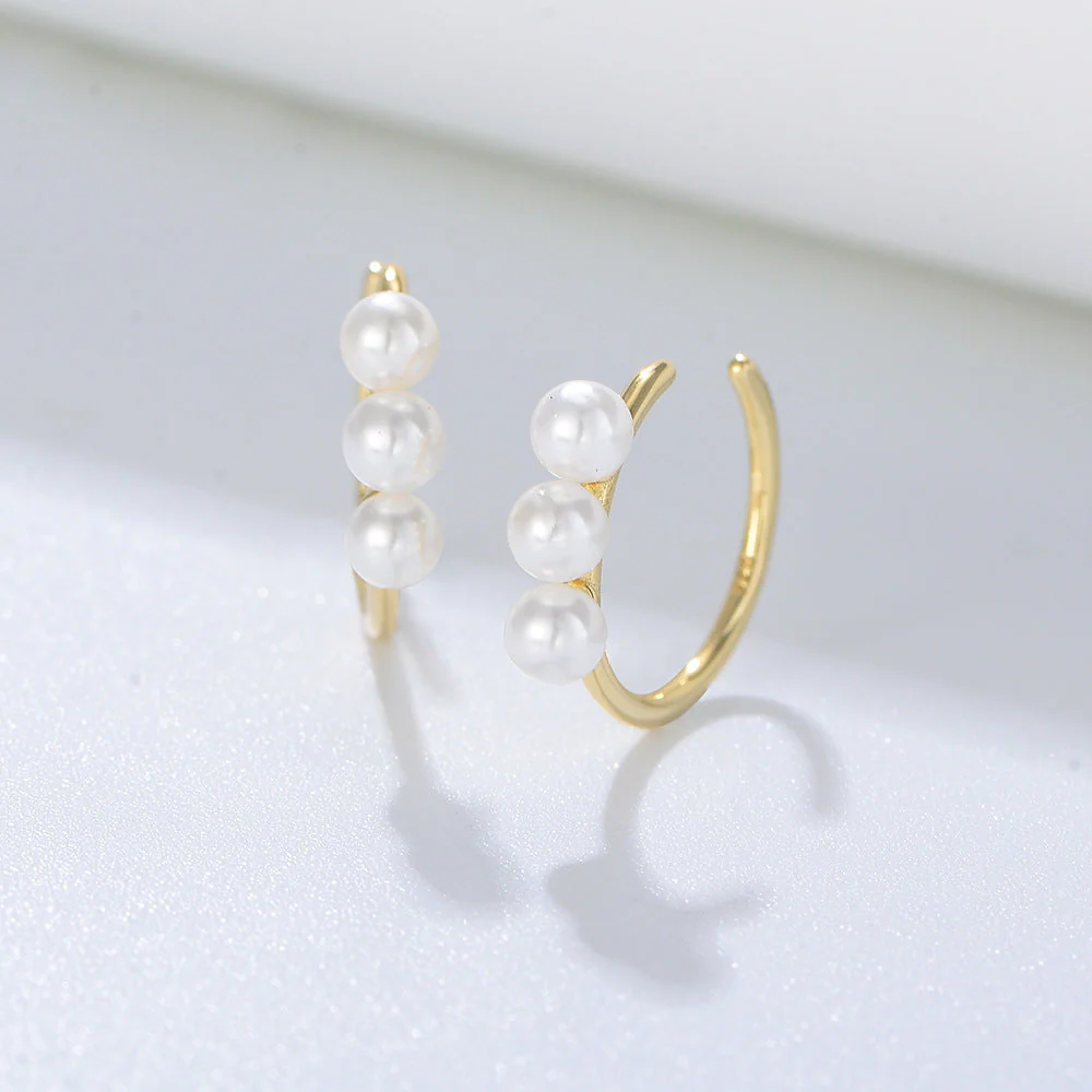Pearl Ear Cuff No Piercing Earrings