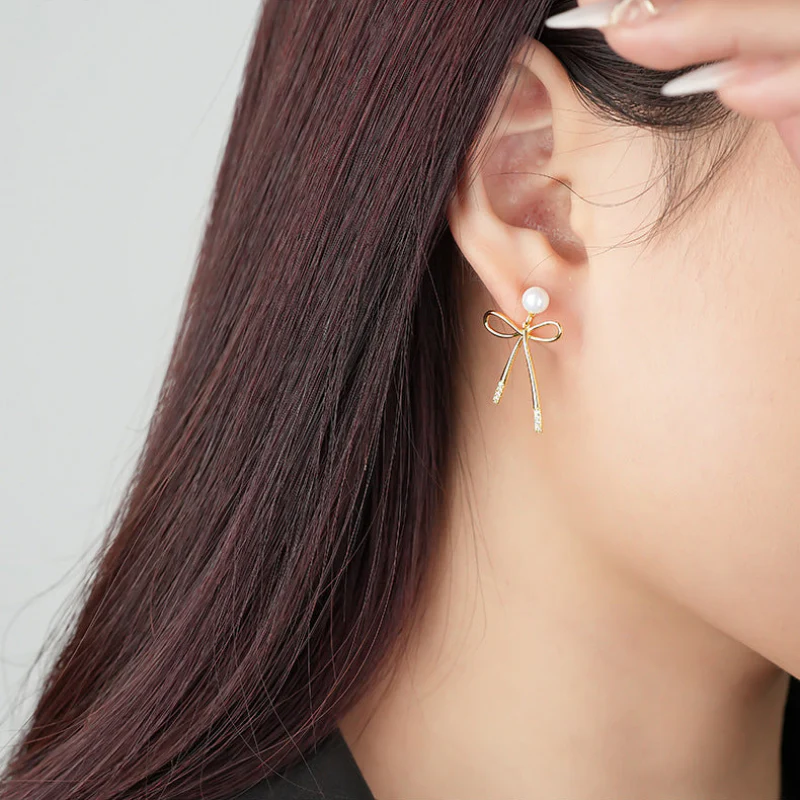 Bow Tie Stud Earrings