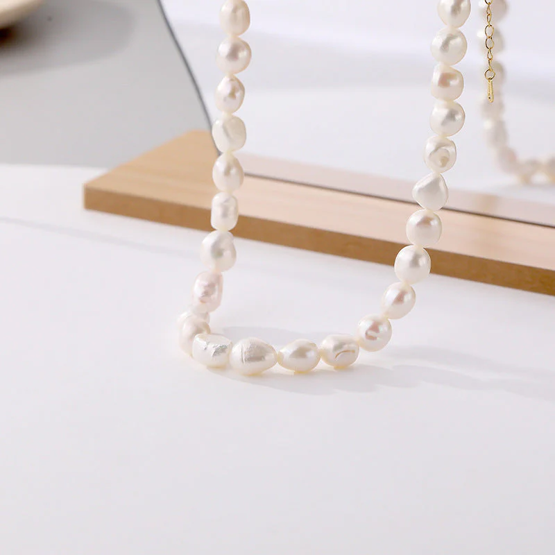 Luxury Baroque Pearl Choker Necklace