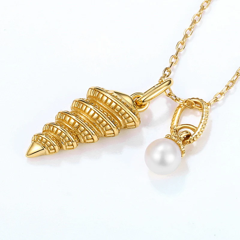 Pearl and Conch Necklace