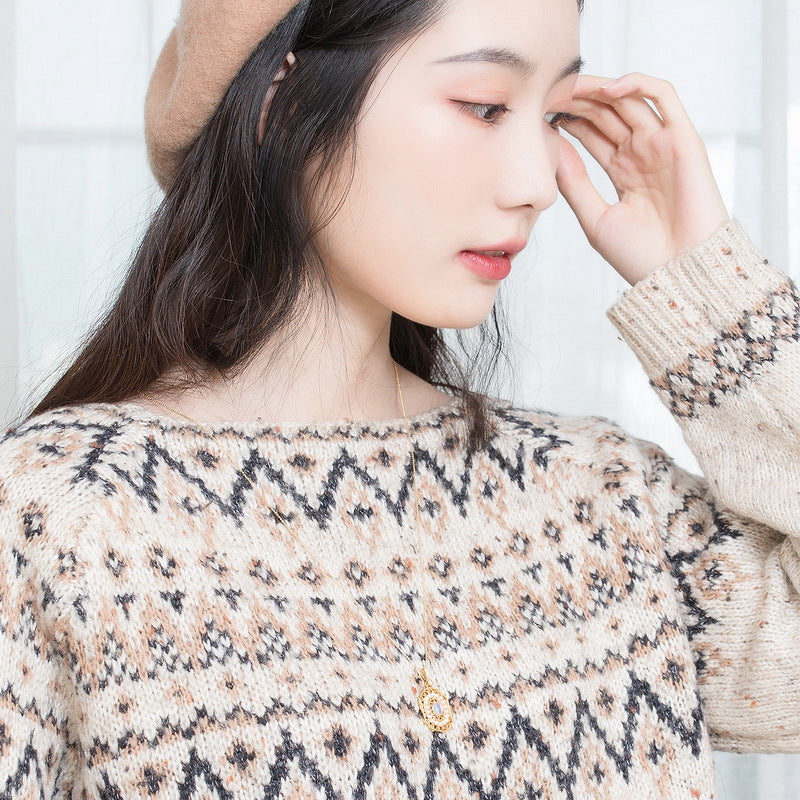 Synthetic Opal And Pearl Pendant