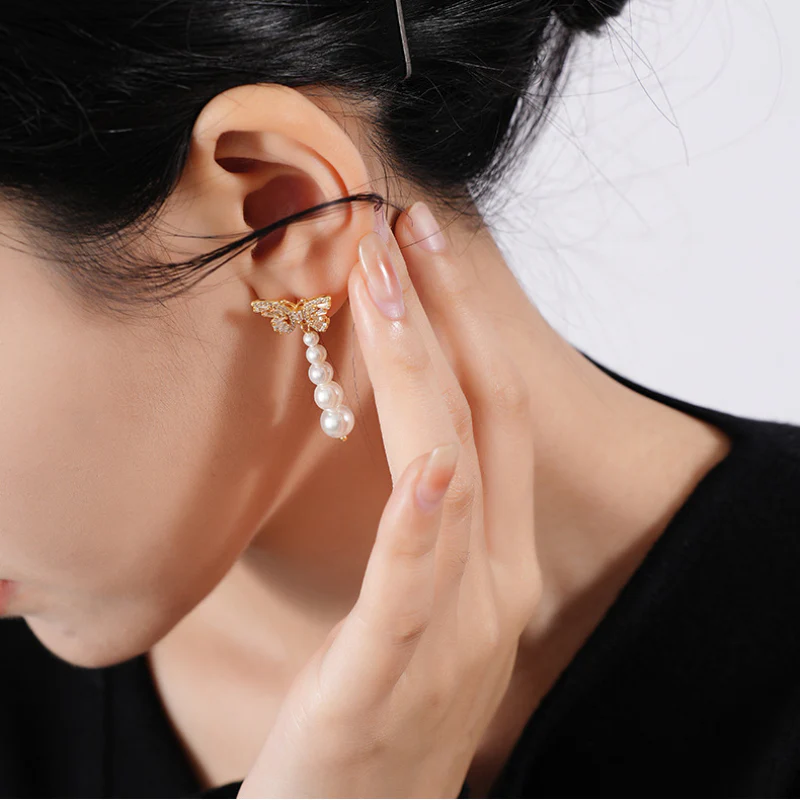 Butterfly Tassel Earrings