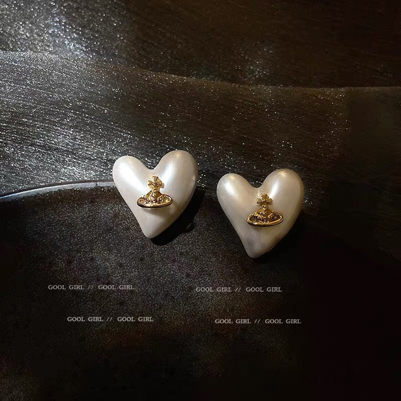 VIVI Heart Saturn Earrings | Best Replica Jewelry™