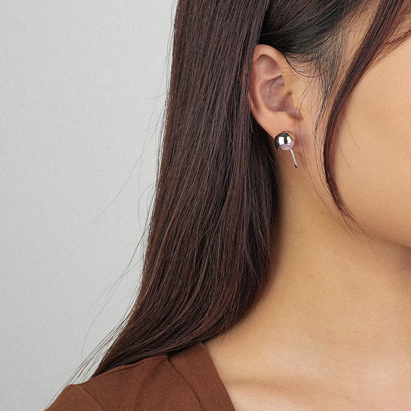 Lava Style Pearl Earrings