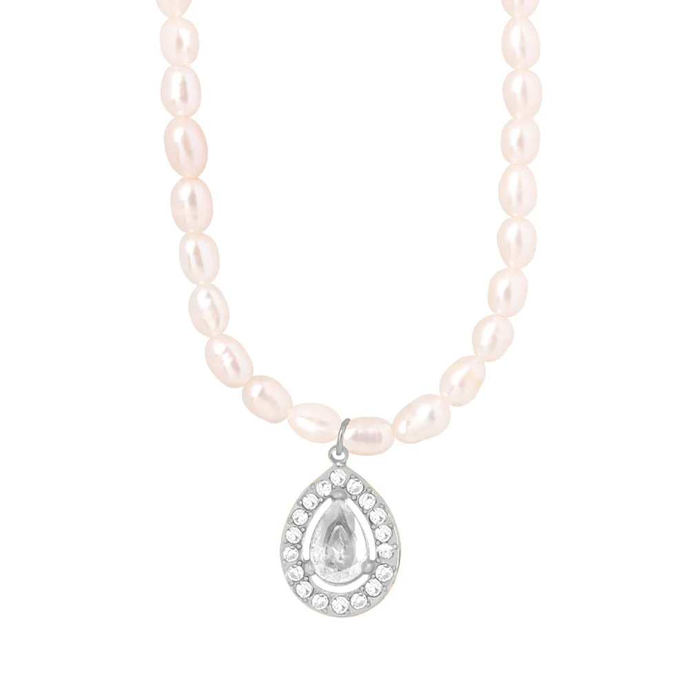 Pearl Necklace and Earring Set