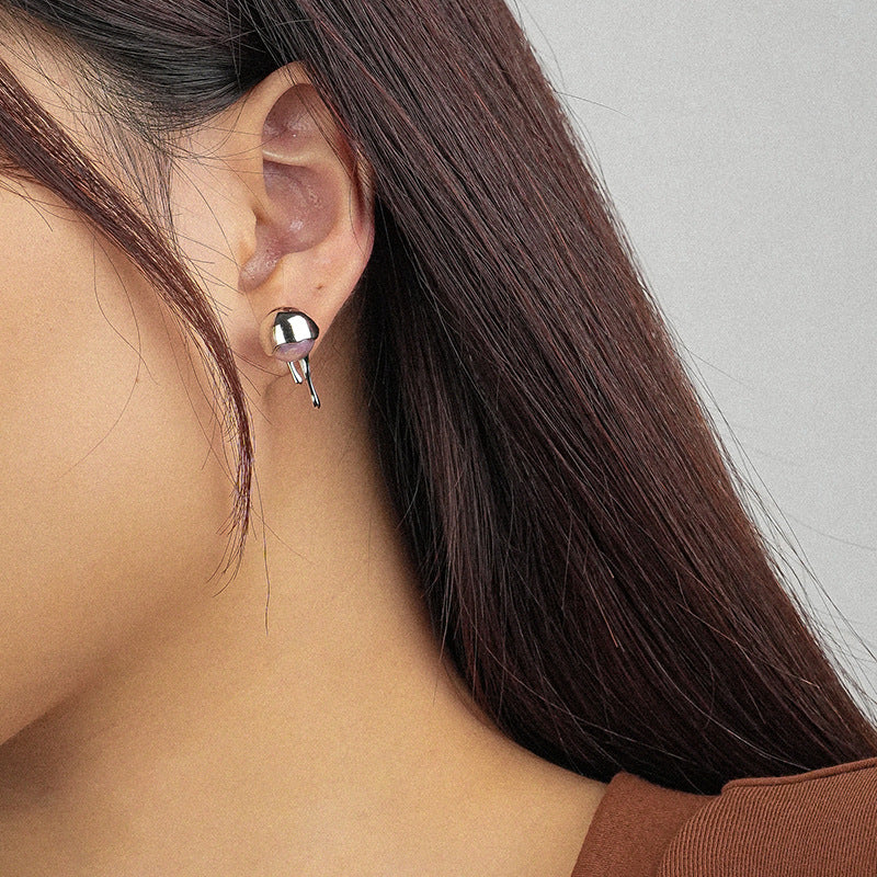 Lava Style Pearl Earrings