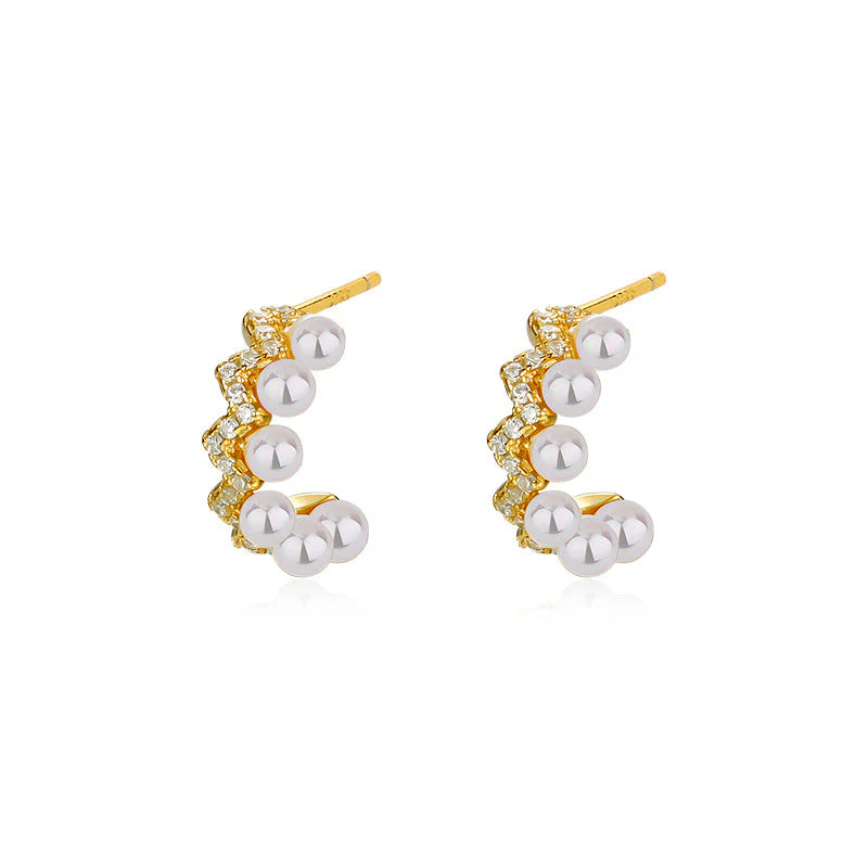 C Shaped Earrings