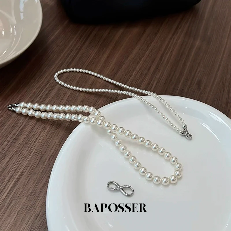 正品施家澳白双层珍珠项链轻奢小众颈链锁骨链2024新款送女友礼物