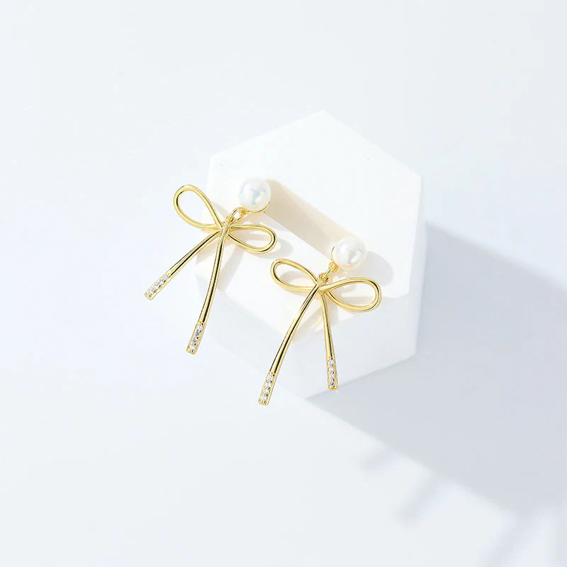 Bow Tie Stud Earrings