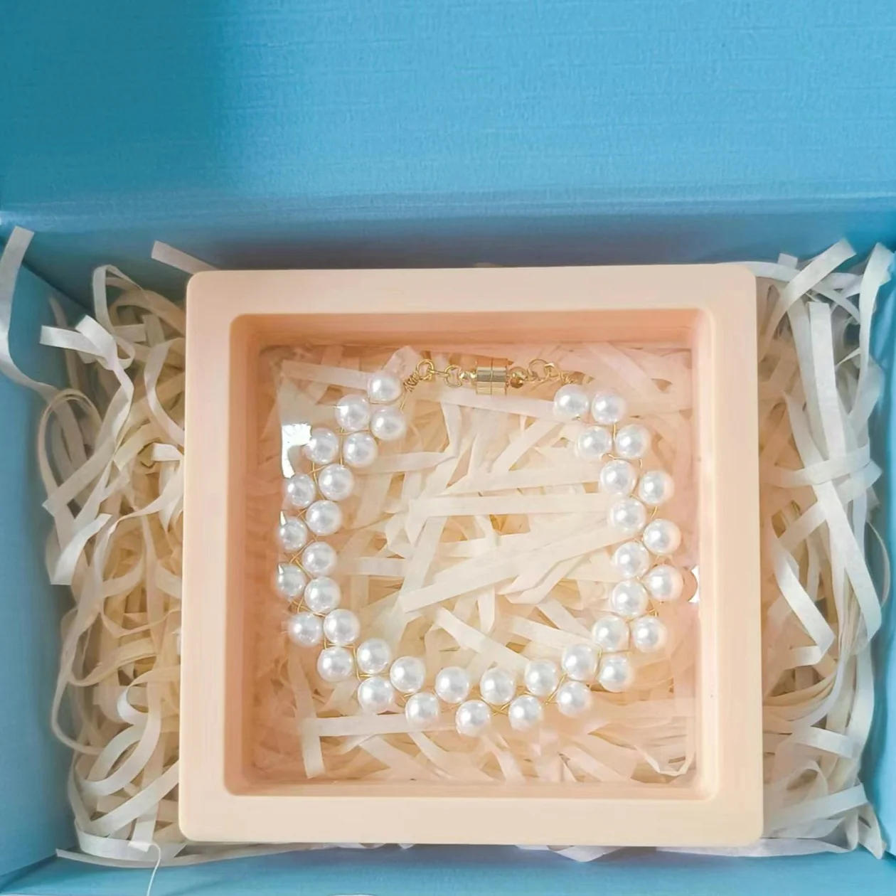 Handmade Woven Pearl Bracelet