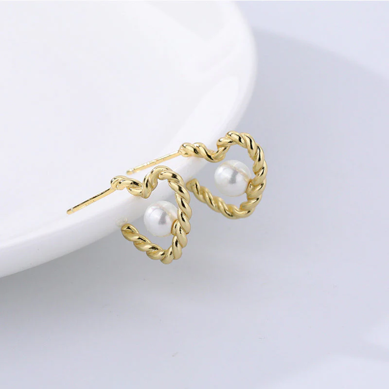 Heart Stud Earrings