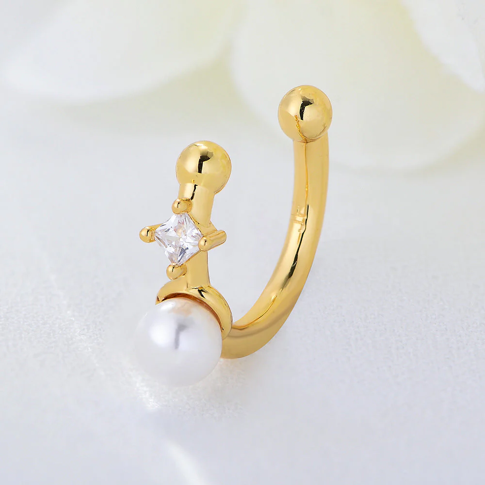 Pearl Ear Cuff No Pierce Earrings