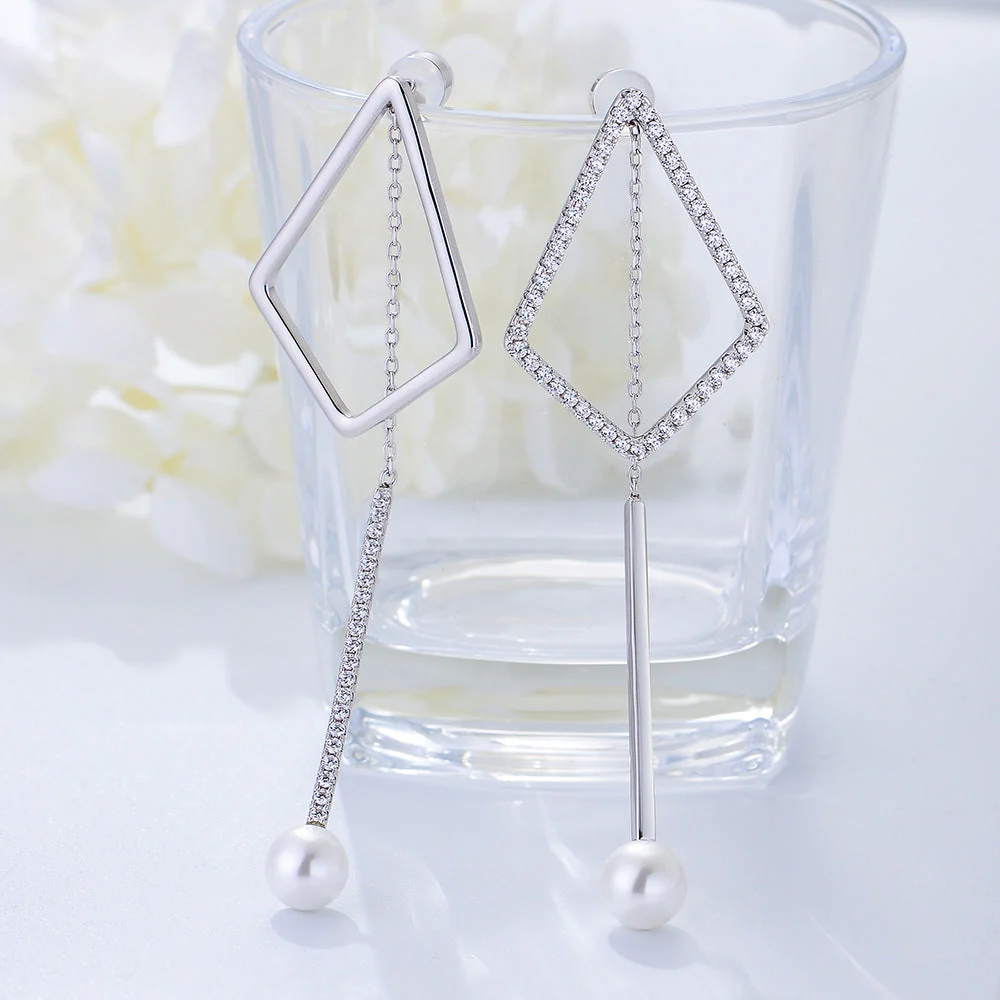 Geometric Rhombus Earrings
