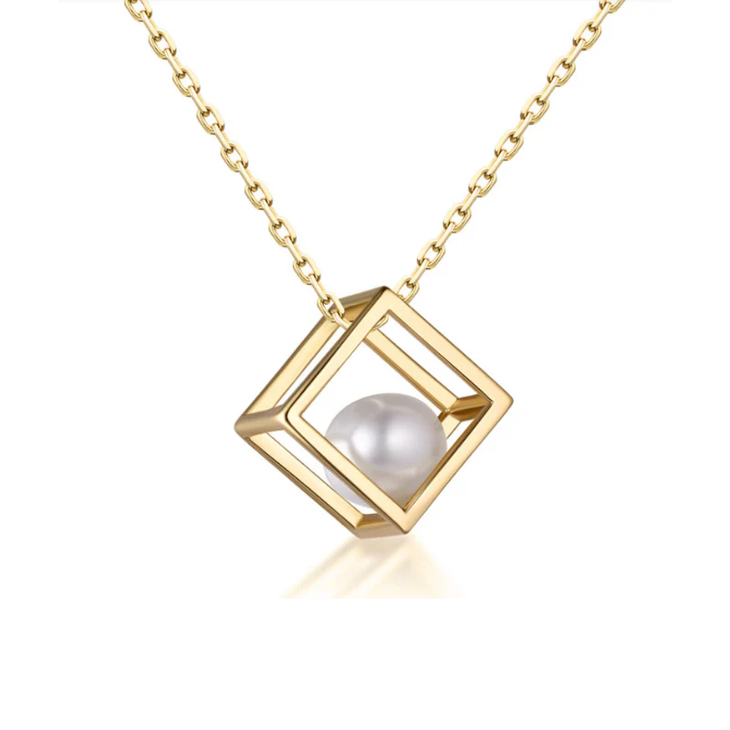Love Cube Pearl Pendant