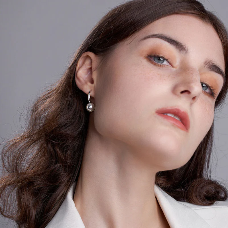 Original Unique Pearl Hook Earrings