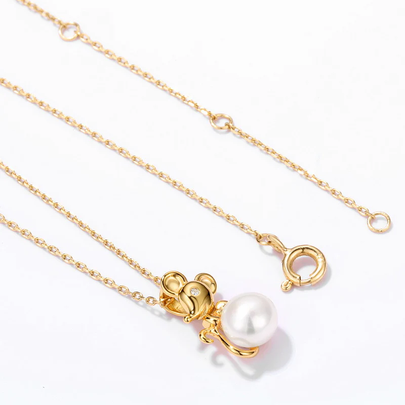 Chinese Zodiac Rat Pearl Pendant