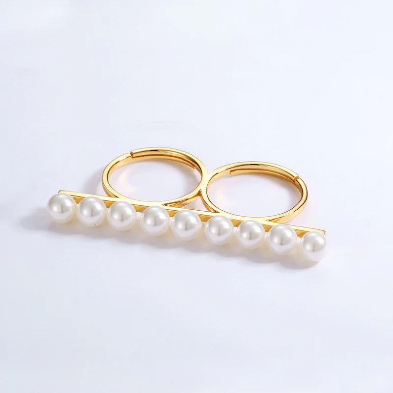Double Pearl Ring