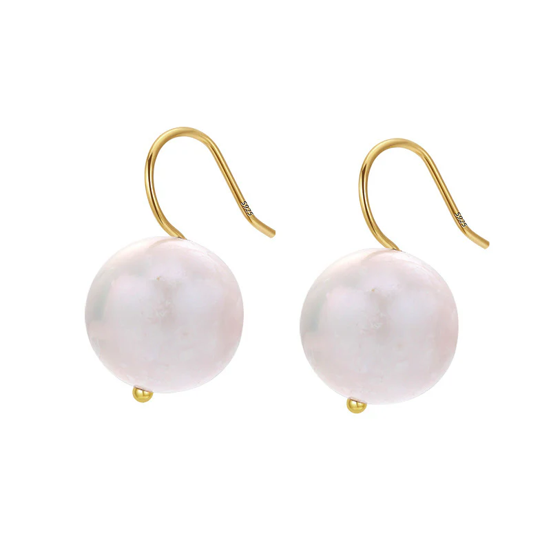 Natural Freshwater Pearl Hook Earrings