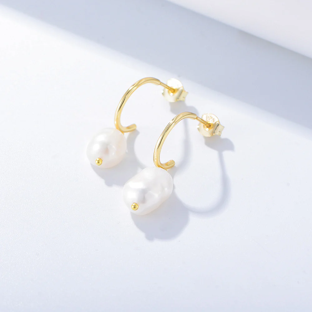 Baroque Pearl Drop Earrings