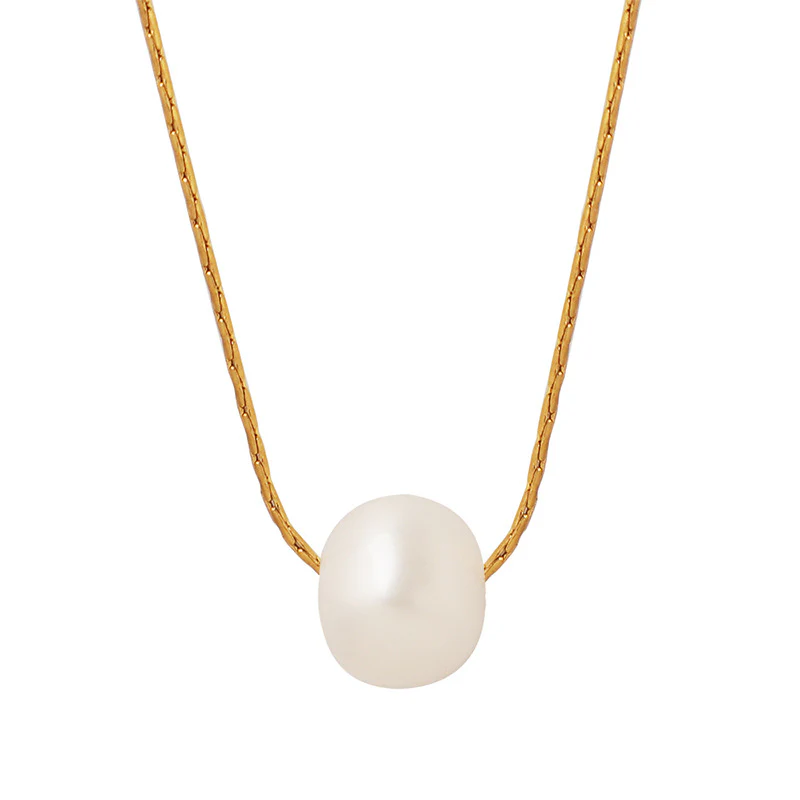 Single Freshwater Pearl Pendant Necklace