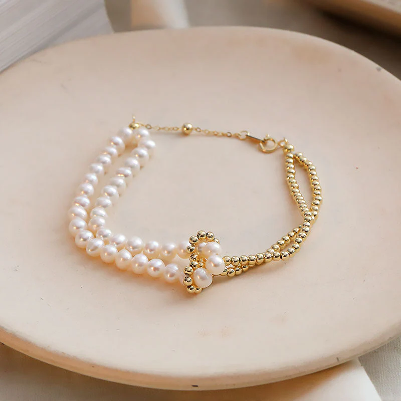 Multi Strand Pearl Bracelet