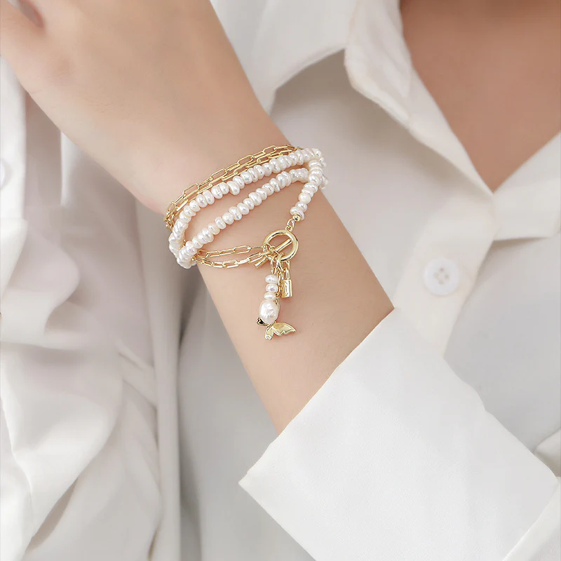 Dual Purpose Pearl Bracelet Necklace