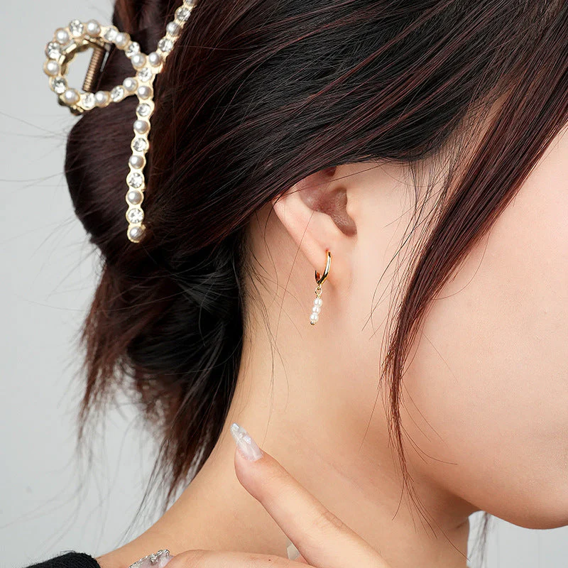 Vintage Tassel Pearl Earrings