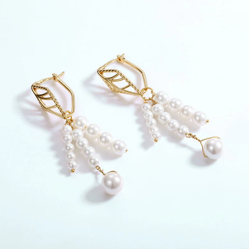 Detachable Tassel Pearl Earrings Drop