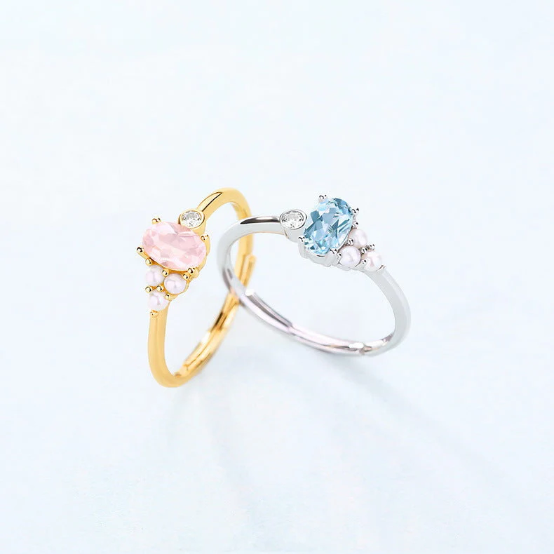 Delicate Pink Pearl Ring