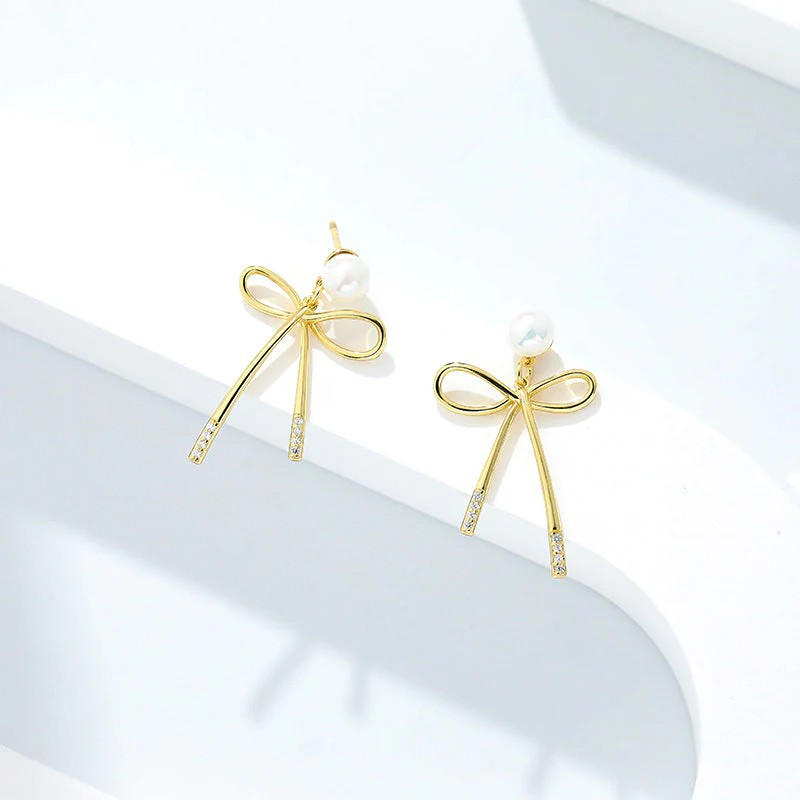 Bow Tie Stud Earrings