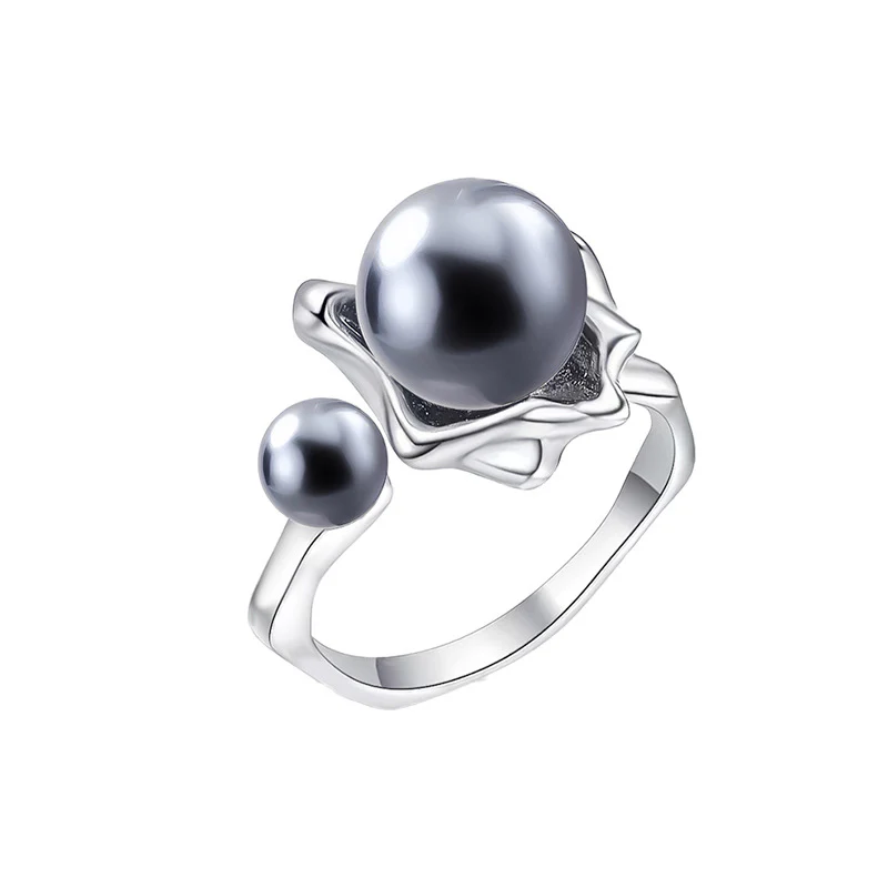 Personality Grey Pearl Ring
