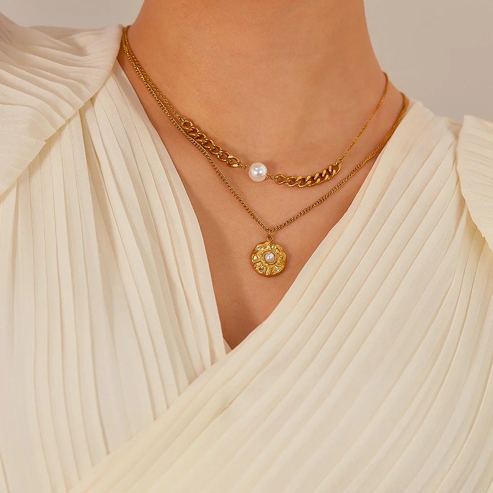 Personality Two layer Pendant Necklace