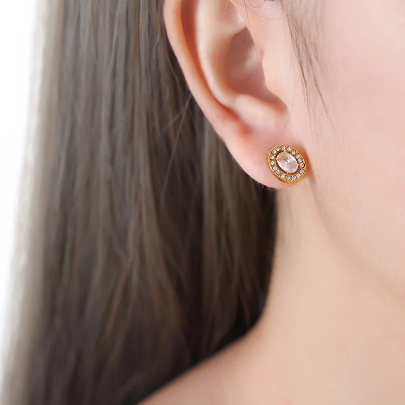 Pearl Necklace and Earring Set