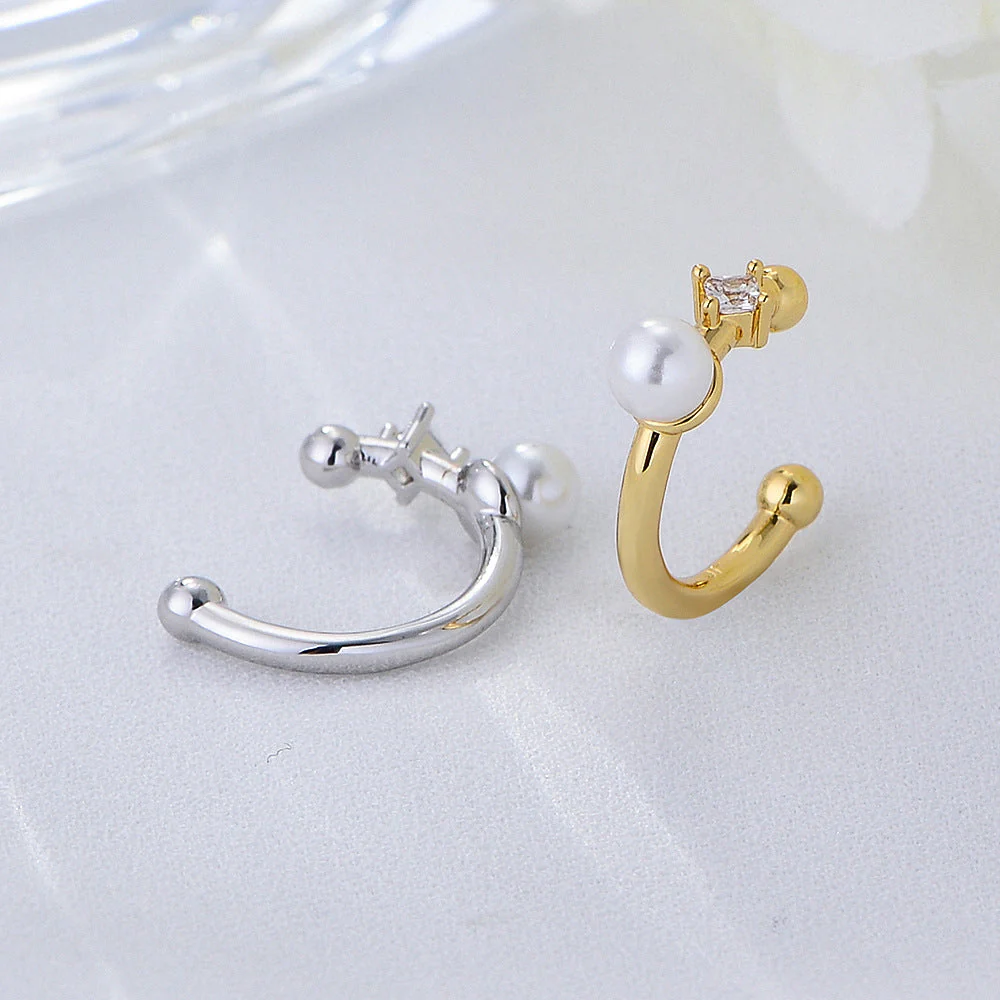 Pearl Ear Cuff No Pierce Earrings