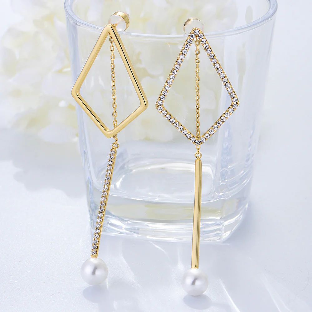 Geometric Rhombus Earrings