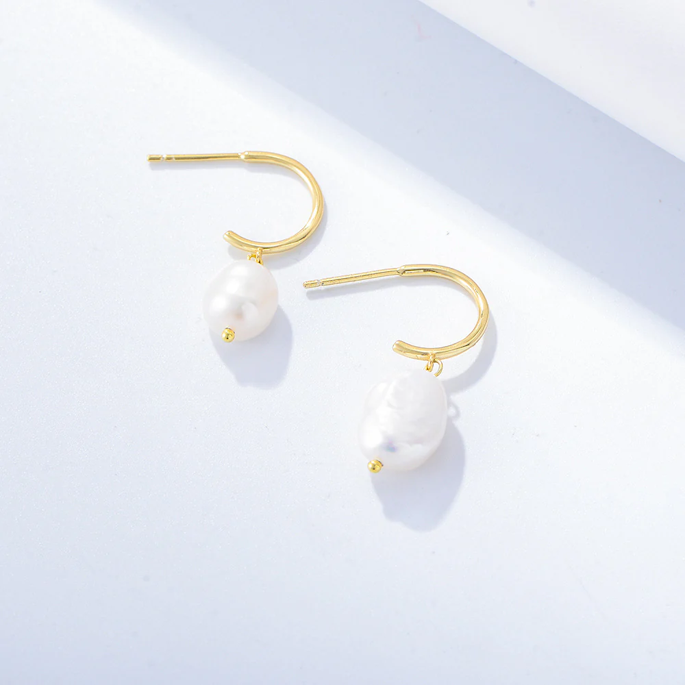 Baroque Pearl Drop Earrings