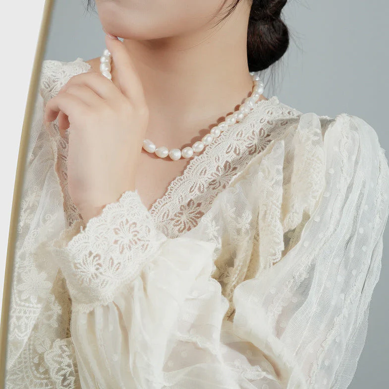 Luxury Baroque Pearl Choker Necklace