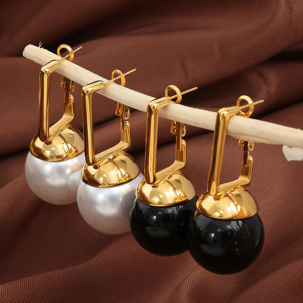 20mm Big Pearl Drop Earrings