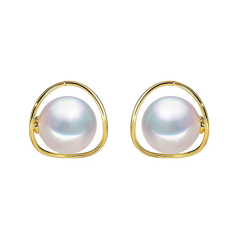 Large Vintage Pearl Earrings