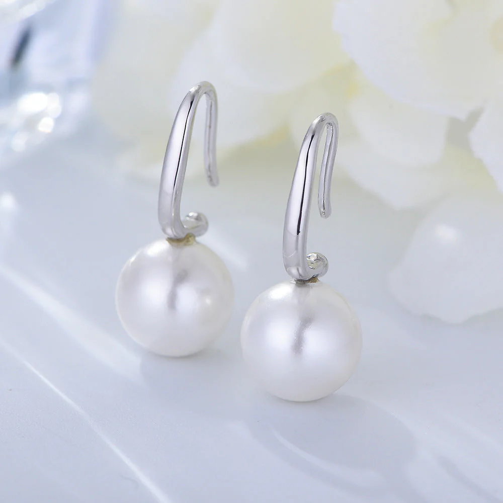 Original Unique Pearl Hook Earrings