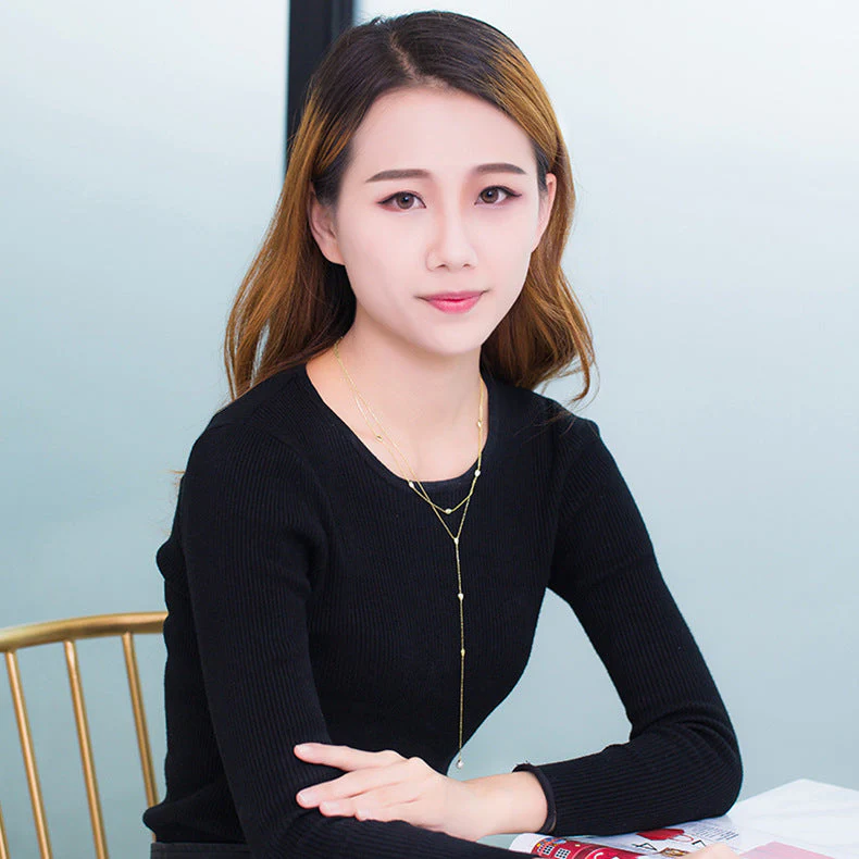 Pearl Drop Pendant Long Y Necklace