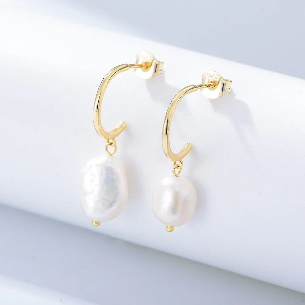 Baroque Pearl Drop Earrings