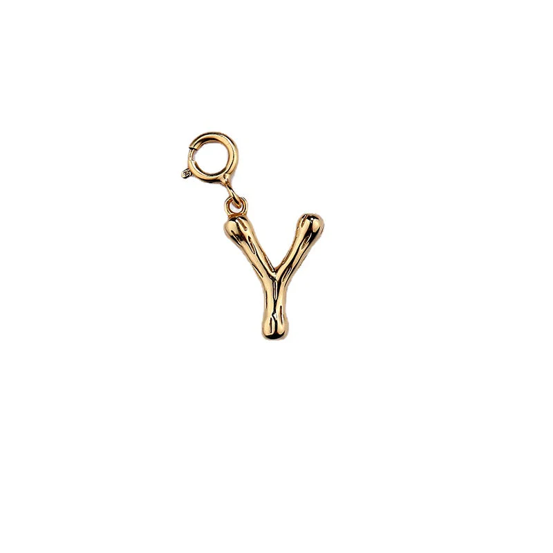 A to Z Gold Initial Pendant Necklace