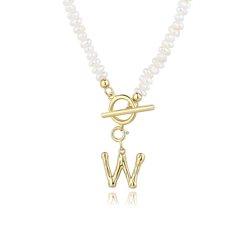 A to Z Gold Initial Pendant Necklace