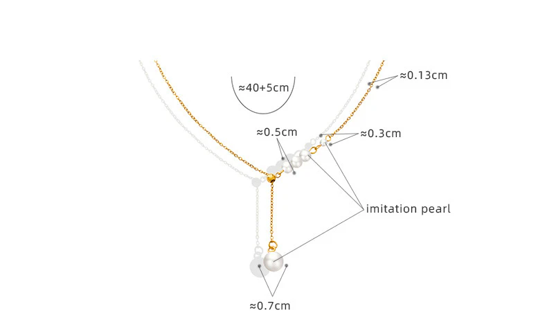 Adjustable Pearl Drop Y Necklace